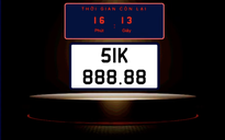 Biển số 51K-888.88 được 'đại gia' chốt hơn 15 tỉ, giảm một nửa so với lần đầu