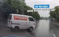 Xe 'su cóc' sang đường như tự sát, suýt gây tai nạn liên hoàn