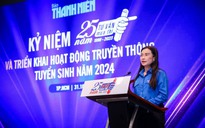 Bí thư T.Ư Đoàn Nguyễn Phạm Duy Trang chúc mừng 25 năm Tư vấn mùa thi
