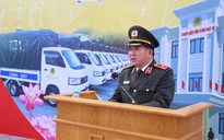 Quảng Ninh: Thiếu tướng Đinh Văn Nơi trao 55 xe chuyên dụng cho công an xã