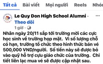 Lan truyền tin bán vé 500.000 đồng trong lễ tri ân: Hiệu trưởng nhà trường nói gì?