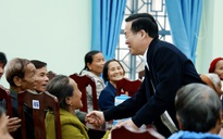 Chủ tịch nước Võ Văn Thưởng thăm, tặng quà cho người dân Quảng Ngãi