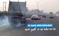 Xe sang Mercedes 'tạt đầu' xe tải gây va chạm: Tài xế không biết đến 'điểm mù'?
