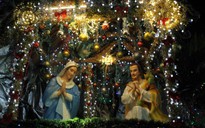 Xóm đạo ở TP.HCM đón Giáng sinh, người Công giáo háo hức dựng hang đá, cây thông