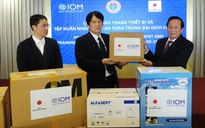 Nhật Bản, IOM tặng thiết bị vệ sinh cho cán bộ tuyến đầu ở Quảng Trị