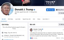 Ông Trump được khôi phục tài khoản Facebook, Instagram