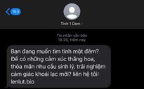 Nhận tin nhắn từ 'tình 1 đêm' thì phải làm gì?