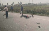 Thái Bình: Va chạm với xe chở tân binh, 2 thanh niên đi xe máy tử vong