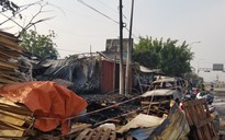 TP.HCM: Cháy lớn tại bãi phế liệu, nhiều tài sản bị thiêu rụi