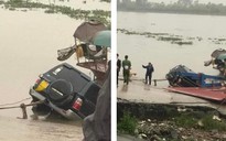 Nam Định: Ô tô con lao xuống sông, một người tử vong