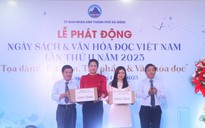 Hội Nhà văn và NXB Đà Nẵng tặng tủ sách cho trường học, thư viện