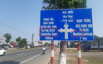 Chỉnh sửa chính tả bảng chỉ đường bằng tiếng Anh ở Đà Nẵng