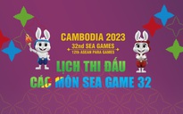 Lịch thi đấu seagame 32 - Bóng đá, cờ tướng, golf, taekwondo