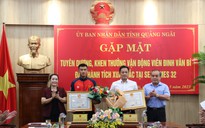 Quảng Ngãi trao thưởng cho võ sĩ Đinh Văn Bí giành vàng SEA Games 32