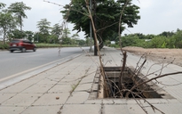 40 hố ga mất nắp 'giăng bẫy' người đi đường ở Hà Nội