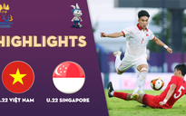 Highlights | U.22 Việt Nam - U.22 Singapore: Siêu phẩm đốt lưới | SEA Games 32