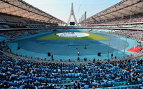 Sân vận động Morodok lộng lẫy trước giờ khai mạc SEA Games 32