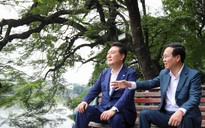 Tổng thống Hàn Quốc ăn sáng, đi dạo hồ Gươm cùng Chủ tịch nước Võ Văn Thưởng
