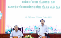 Ban Bí thư công bố kiểm tra đối với Ban Cán sự Đảng TAND tối cao