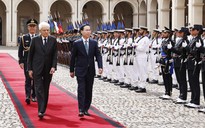 Lễ đón chính thức Chủ tịch nước Võ Văn Thưởng thăm Ý