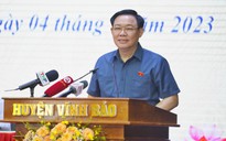 Hải Phòng: Chủ tịch Quốc hội Vương Đình Huệ tiếp xúc cử tri H.Vĩnh Bảo