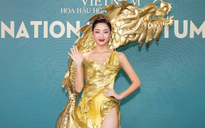 Hoa hậu Lương Thùy Linh khoe chân dài 1,22m tại sự kiện