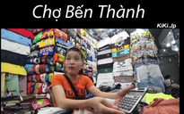 Ban Quản lý chợ Bến Thành xử phạt chủ sạp vụ 700.000 đồng 3 đôi vớ