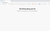 Trang web đấu giá biển số ô tô không thể truy cập vì 'hệ thống quá tải'
