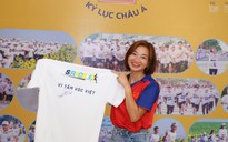 Nguyễn Thị Oanh tham gia lễ công bố giải chạy dành cho học sinh, sinh viên