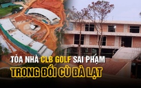 Cận cảnh tòa nhà câu lạc bộ golf trong Đồi Cù Đà Lạt