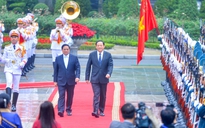 Thủ tướng Phạm Minh Chính chủ trì lễ đón Thủ tướng Lào thăm chính thức Việt Nam