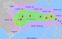 Bão Trà Mi khả năng 2 lần đổi hướng, tiến thẳng vùng biển Đà Nẵng