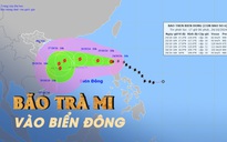 Bão Trà Mi (bão số 6) đã đi vào Biển Đông