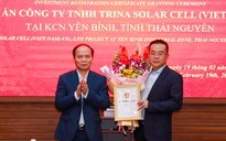 Doanh nghiệp Trung Quốc 'rót' 454 triệu USD làm pin năng lượng mặt trời ở Thái Nguyên