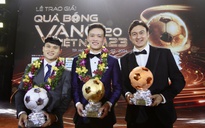 Tiền vệ Hoàng Đức và thủ môn Kim Thanh giành giải Quả bóng vàng nam - nữ