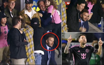 David Beckham gây thắc mắc khi không ăn mừng bàn thắng của Messi