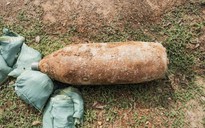 Bình Định: Phát hiện, hủy nổ quả bom nặng hơn 115 kg