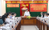 Trưởng ban Nội chính Trung ương Phan Đình Trạc làm việc tại tỉnh Phú Yên