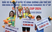 Tay đua người Nga giúp chủ nhà thắng lớn giải xe đạp nữ quốc tế Bình Dương