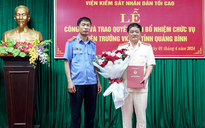 Ông Trần Quốc Vinh được bổ nhiệm làm Phó viện trưởng Viện KSND tỉnh Quảng Bình