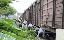 Băng qua đường sắt, nữ sinh bị tàu hỏa tông trọng thương