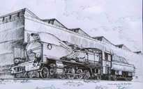 Góc ký họa: Nhà máy xe lửa Gia Lâm
