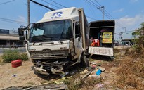 TP.HCM: Xe tải nổ lốp gây tai nạn liên hoàn trên tỉnh lộ 8