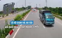 3 tài xế ô tô lái xe sai luật, nối đuôi chạy ngược chiều trên quốc lộ