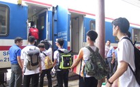 Bạn trẻ Huế lên tàu ra Bắc tham gia khắc phục thiệt hại do bão Yagi gây ra