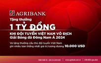 Agribank sẽ trao thưởng 1 tỉ đồng khi Đội tuyển Việt Nam vô địch AFF Cup 2024