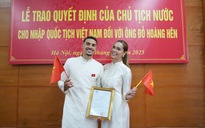 Đỗ Hoàng Hên xúc động khi trở thành công dân Việt Nam: 'Tôi khao khát cống hiến cho Tổ quốc'