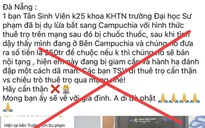 'Bắt cóc sinh viên, chặt tay đòi tiền chuộc ở Đà Nẵng' là tin giả