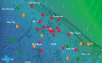 Áp thấp nhiệt đới suy yếu, mưa lớn từ Quảng Trị đến Quảng Ngãi