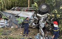 Xe tải mất lái trên QL14C, hai người tử vong